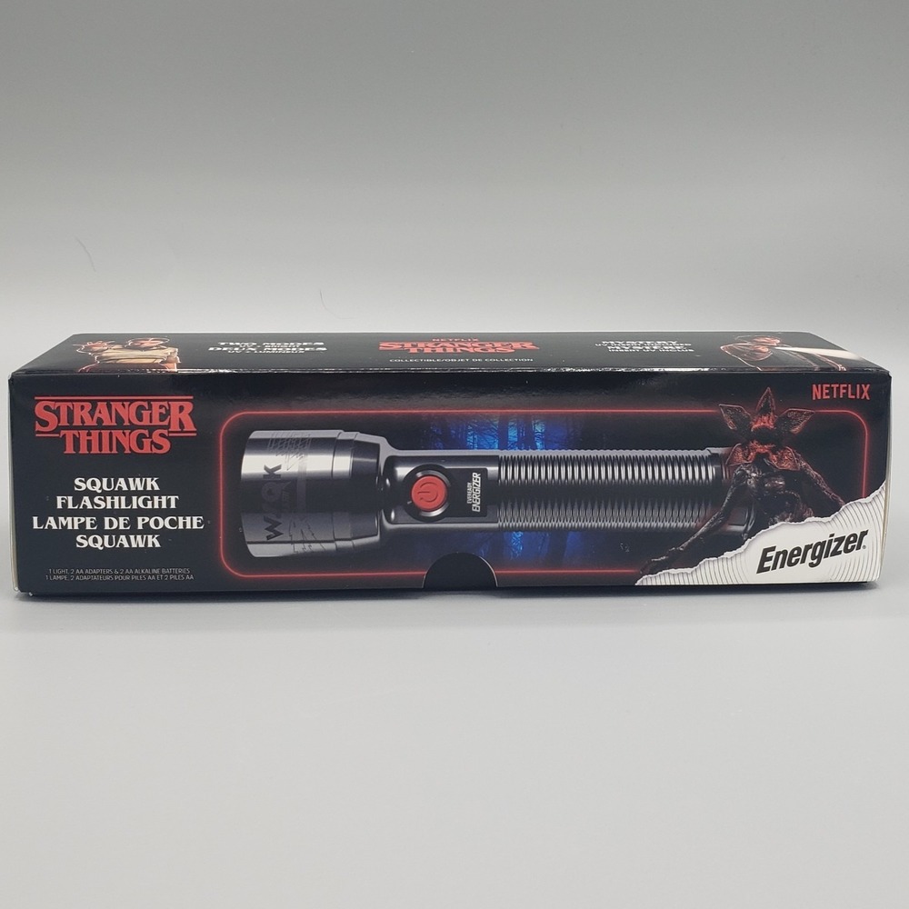 Netflix Stranger Things Energizer Squawk Retro LED Flashlight NIB‎ New